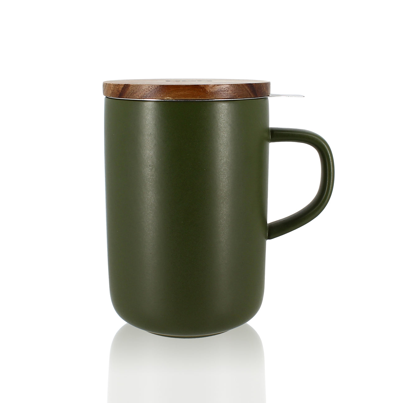 Tisanière kaki en grès 475ml